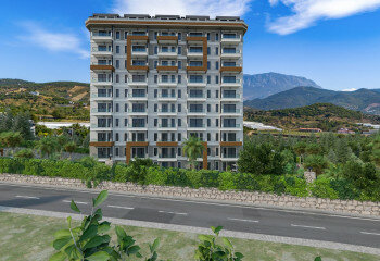 Апартаменты 1+1 в Демирташе, Алания, Турция 