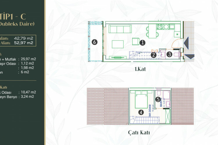 Квартира 1+1 в Фетхие, Турция | PTE-61572
