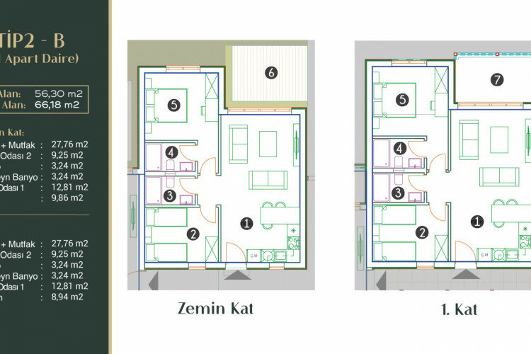 Квартира 1+1 в Фетхие, Турция | PTE-61572