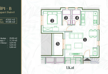 Квартира 1+1 в Фетхие, Турция | PTE-61572