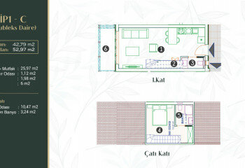 Квартира 1+1 в Фетхие, Турция | PTE-61572