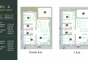 Квартира 1+1 в Фетхие, Турция | PTE-61572
