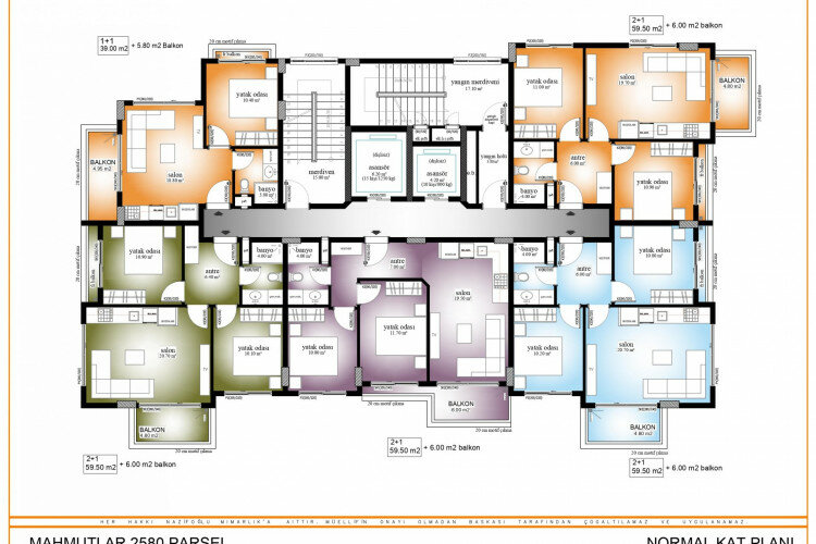 Квартира 2+1 в Алании, Турция | SBB-61659