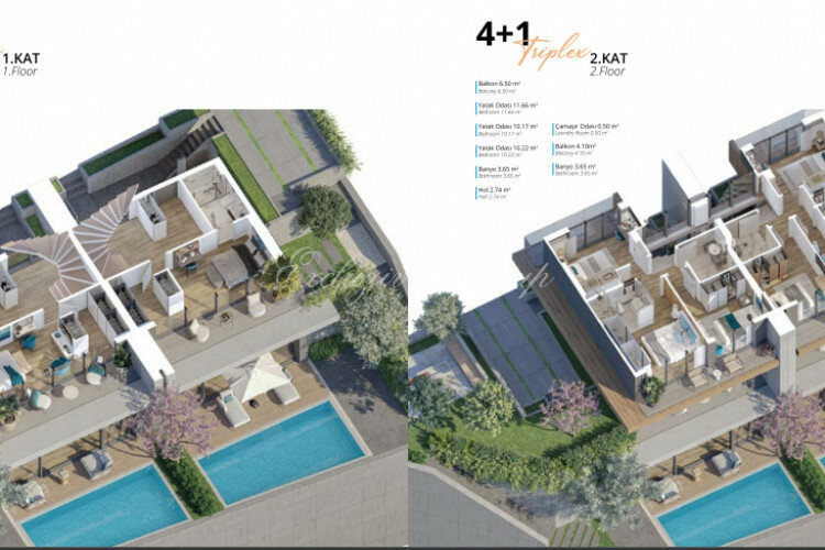 Вилла 3+1 в Бодруме, Турция | PKK-61720