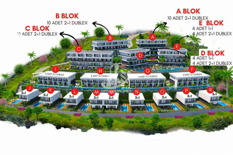 Квартира 1+1 в Каргыджаке, Алания, Турция | PTE-61744