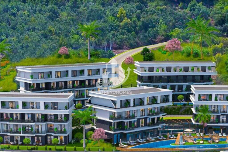 Квартира 1+1 в Каргыджаке, Алания, Турция | PTE-61744