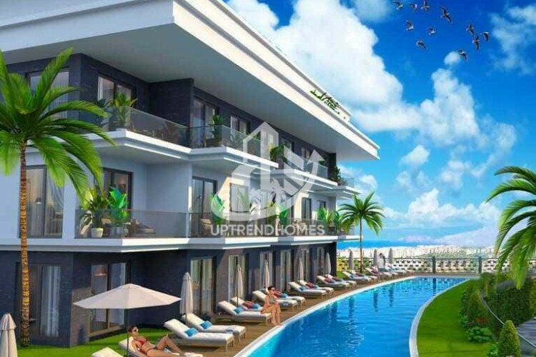 Квартира 1+1 в Каргыджаке, Алания, Турция | PTE-61744