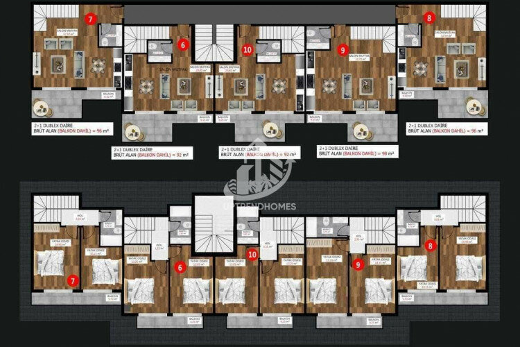 Квартира 1+1 в Каргыджаке, Алания, Турция | PTE-61744