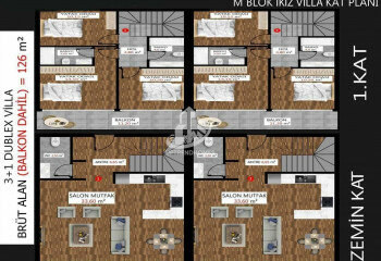 Квартира 1+1 в Каргыджаке, Алания, Турция | PTE-61744