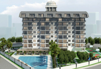 Апартаменты 2+1 в Газипаше, Турция 