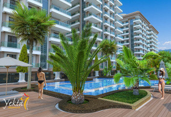 Квартира 1+1 в Алании, Турция | PTE-61808