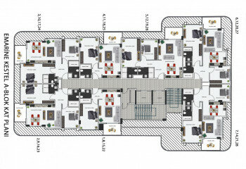 Квартира 2+1 в Алании, Турция | SBB-61806