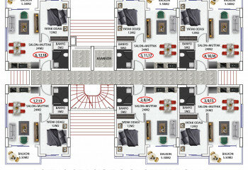 Квартира 1+1 в Окурджаларе, Алания, Турция | PTE-61804