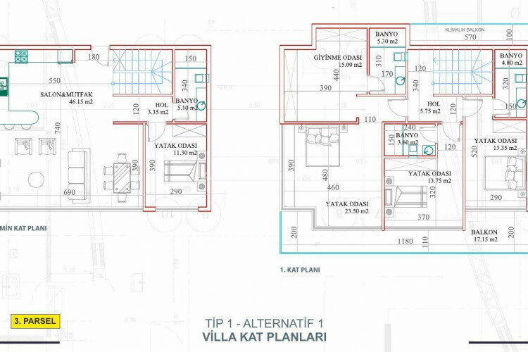 Вилла 3+1 в Алании, Турция | PTE-62104
