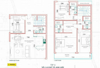 Вилла 3+1 в Алании, Турция | PTE-62104