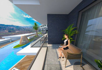 Квартира 1+1 в Каргыджаке, Алания, Турция | STE-62101