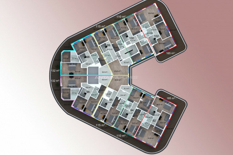 Квартира 2+1 в Газипаше, Турция | STE-62106
