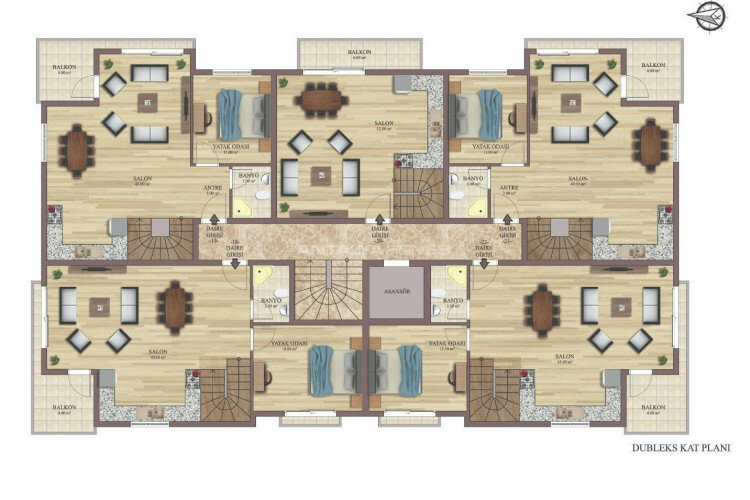 Квартира 2+1 в Анталии, Турция | PTE-62129