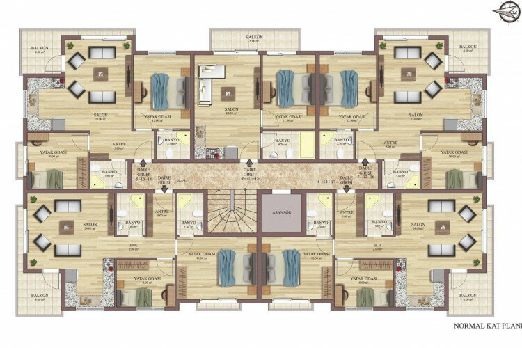 Квартира 2+1 в Анталии, Турция | PTE-62129