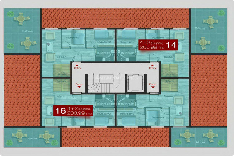 Квартира 3+1 в Бейликдюзе, Турция | STE-62434