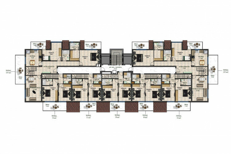 Квартира 1+1 в Газипаше, Турция | STE-62727