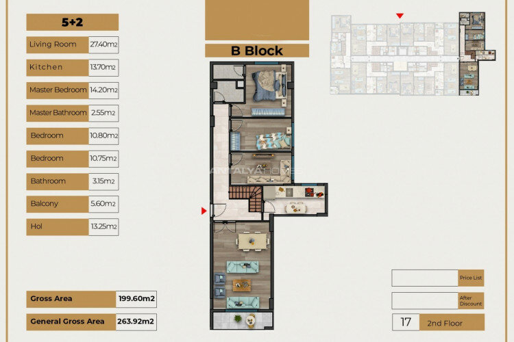 Квартира 3+1 в Бейликдюзе, Турция | SBB-62737