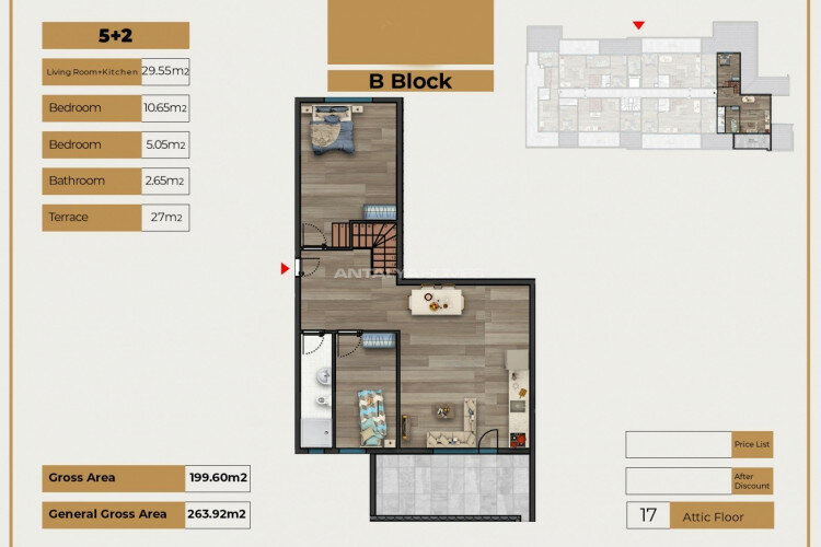 Квартира 3+1 в Бейликдюзе, Турция | SBB-62737