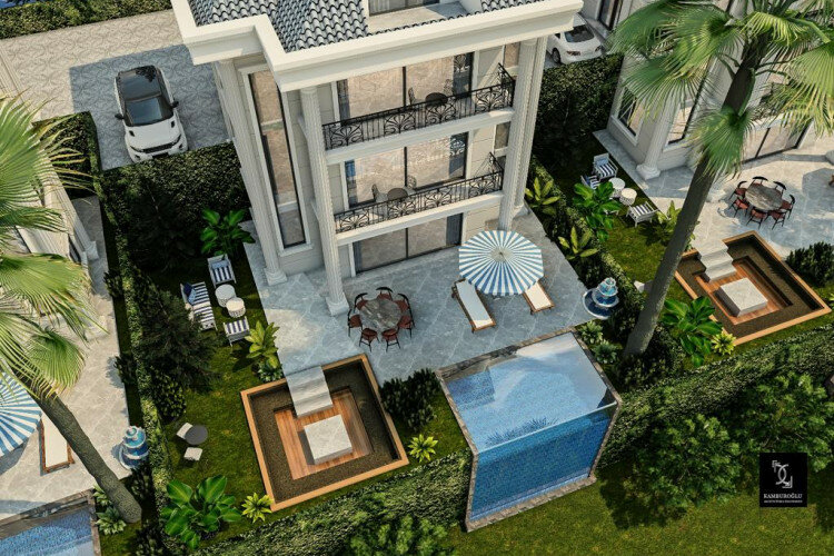 Вилла 4+1 в Каргыджаке, Алания, Турция | STE-62786