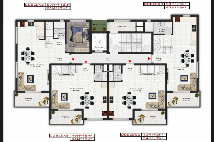 Квартира 1+1 в Газипаше, Турция | PBB-62870