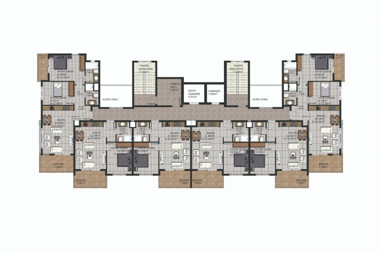 Квартира 1+1 в Алании, Турция | STE-62929