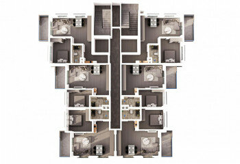 Квартира 1+1 в Алании, Турция | PTE-63040