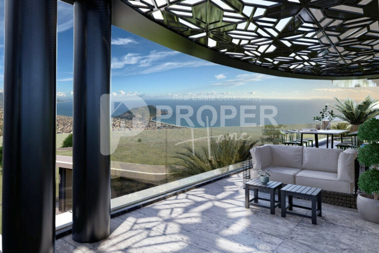 Вилла 5+1 в Тепе, Алания, Турция | PTE-63149