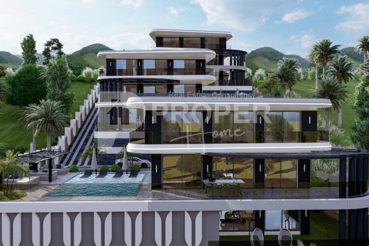 Вилла 5+1 в Тепе, Алания, Турция | PTE-63149
