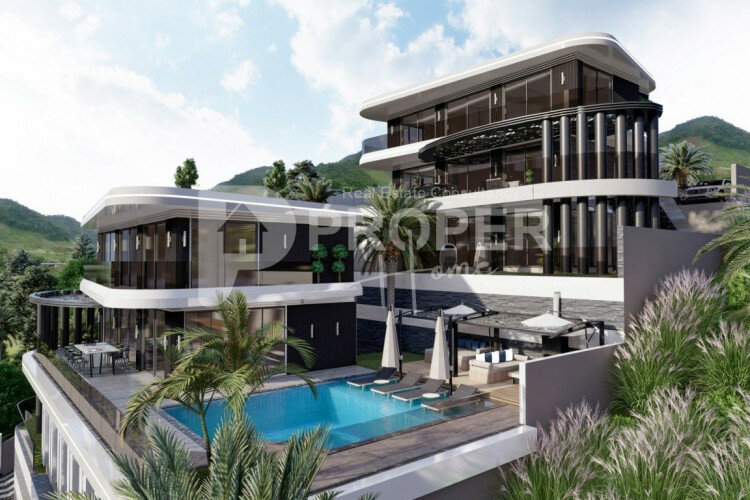 Вилла 5+1 в Тепе, Алания, Турция | PTE-63149