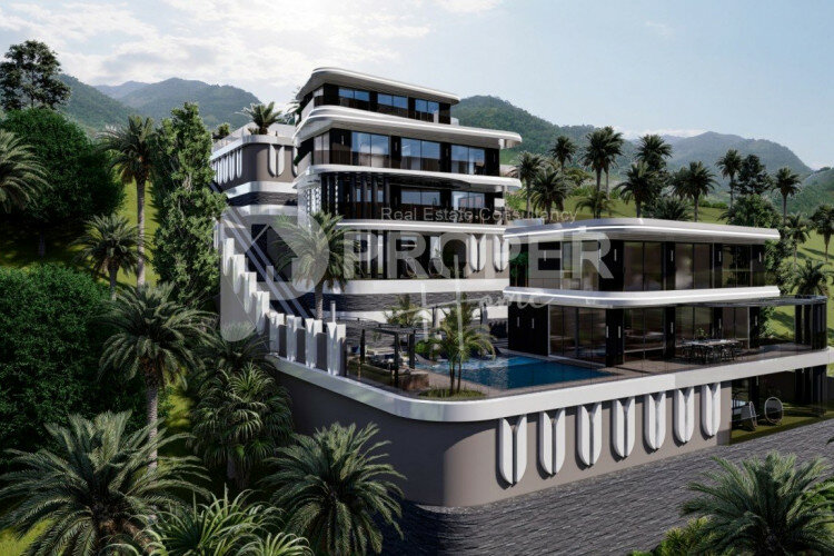 Вилла 5+1 в Тепе, Алания, Турция | PTE-63149