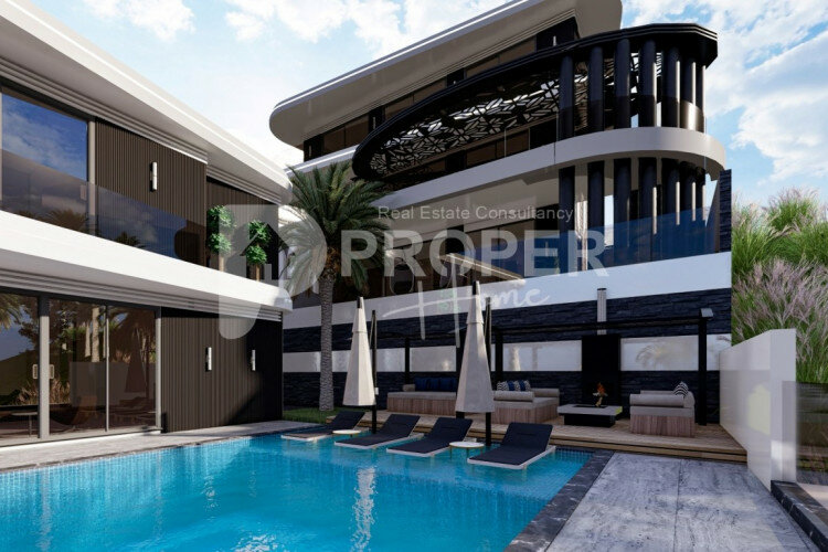 Вилла 5+1 в Тепе, Алания, Турция | PTE-63149