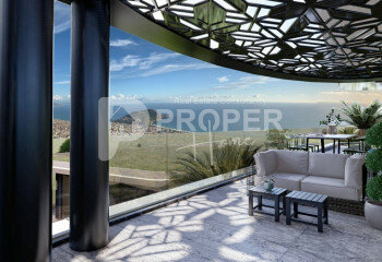 Вилла 5+1 в Тепе, Алания, Турция | PTE-63149