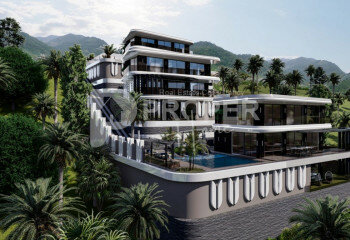 Вилла 5+1 в Тепе, Алания, Турция | PTE-63149