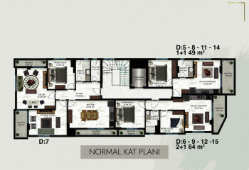 Квартира 1+1 в Алании, Турция | PBB-63159