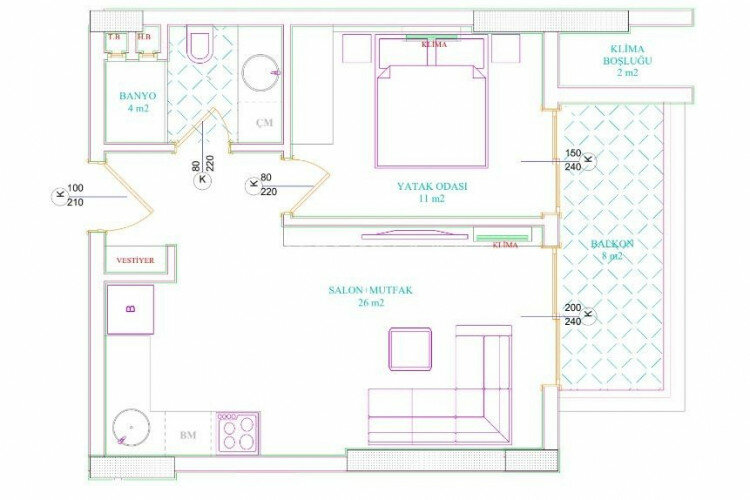 Квартира 2+1 в Алании, Турция | PBB-63278