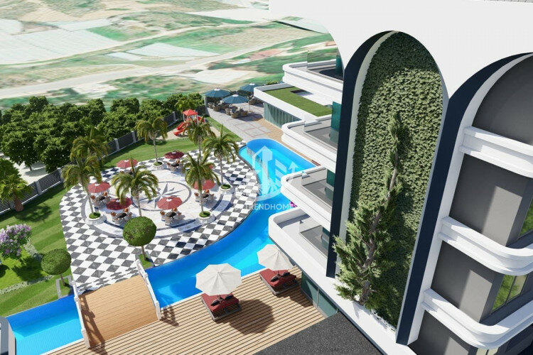 Квартира 1+1 в Каргыджаке, Алания, Турция | PKK-63269