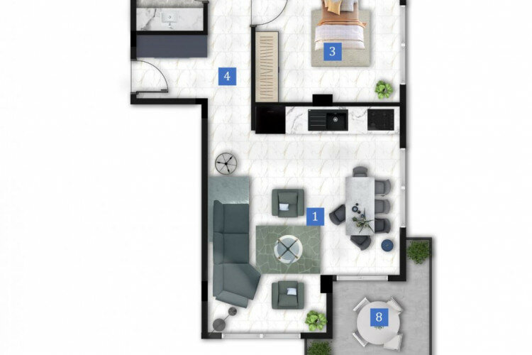 Квартира 2+1 в Алании, Турция | PKK-63451