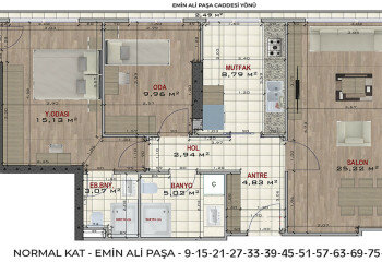 Квартира 2+1 в Кадыкей, Стамбул, Турция | PTE-63490