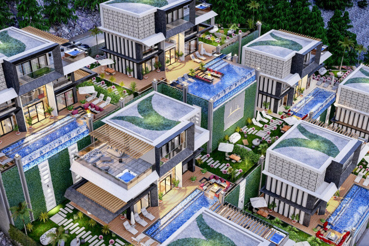 Вилла 4+1 в Тепе, Алания, Турция | PTE-63516