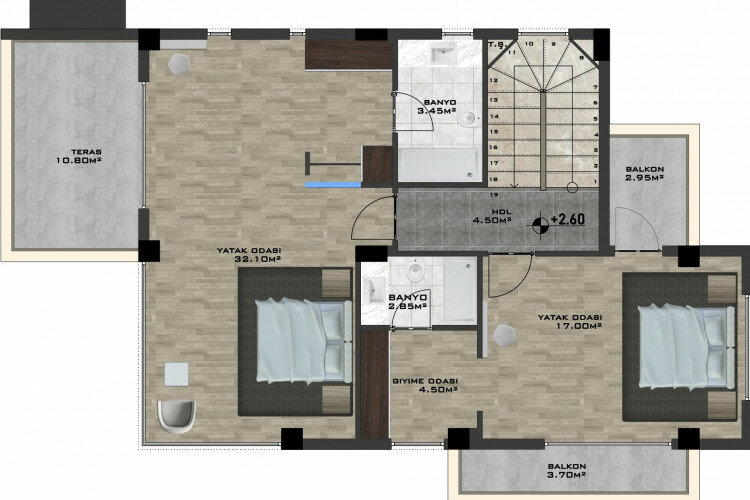 Квартира 3+1 в Каргыджаке, Алания, Турция | PBB-63518