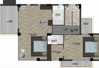 Квартира 3+1 в Каргыджаке, Алания, Турция | PBB-63518