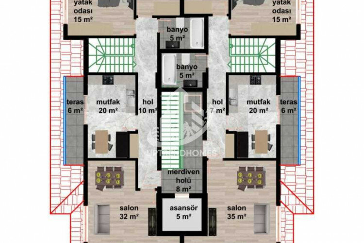 Квартира 1+1 в Кестеле, Турция | STE-63544