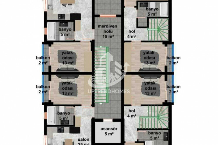 Квартира 1+1 в Кестеле, Турция | STE-63544