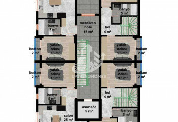 Квартира 1+1 в Кестеле, Турция | STE-63544
