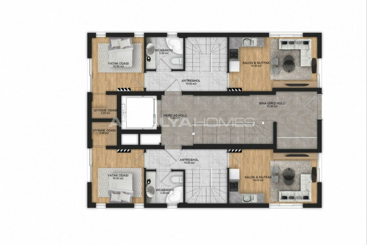 Квартира 1+1 в Анталии, Турция | STE-63598